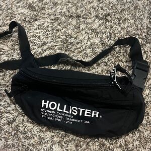 Hollister Black Belt Bag for Men